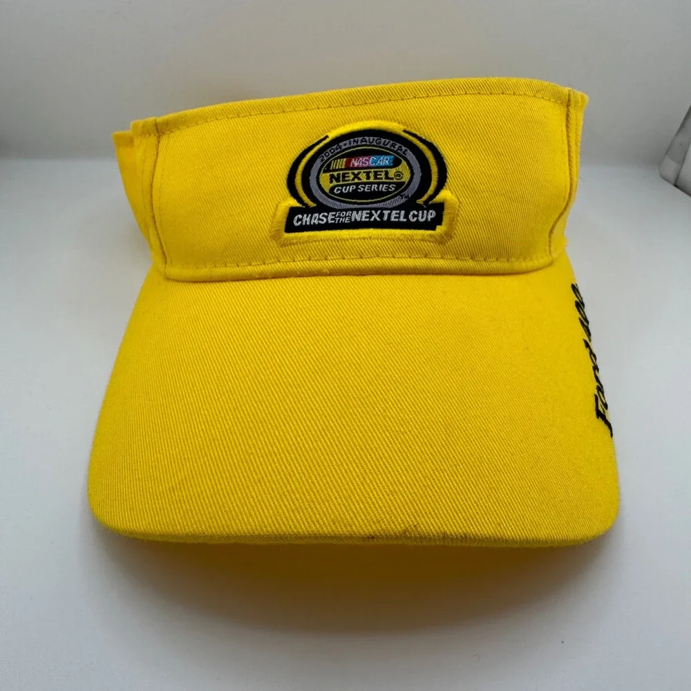 ISC Motorsports Visor OSFM Yellow Excellent 2004 NASCAR Nextel Cup Ford 400